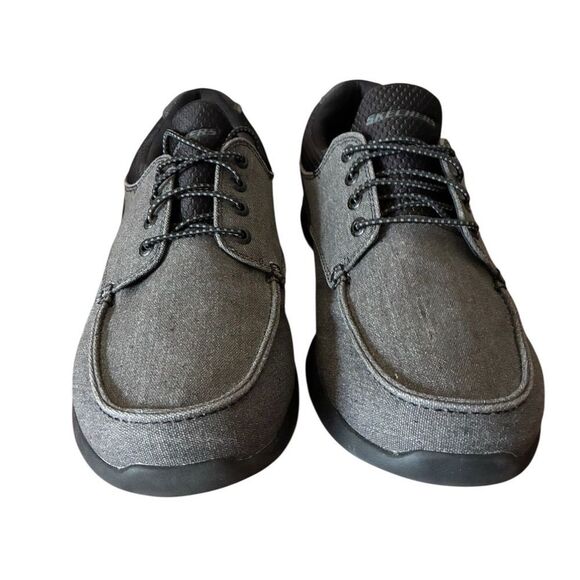 Skechers Men's Black and Gray Sneakers Men’s Size 12 - Picture 4 of 13